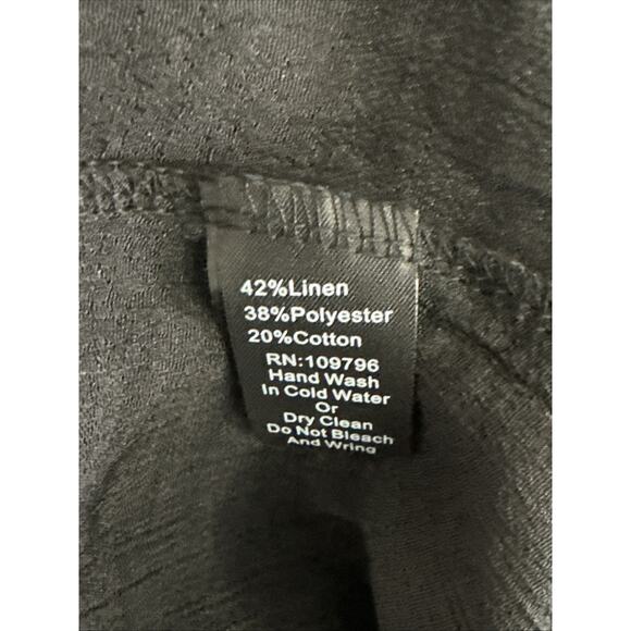 Pretty Angel Topper Blouse Womens Size Large Asymmetric Linen Blend Boho Artsy - Picture 11 of 11